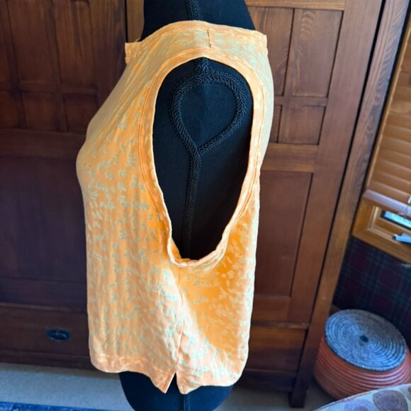 all in motion Burnout Orange Crop Tank Top, Size Large - Picture 4 of 8